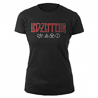 Led Zeppelin tričko, Logo & Symbols, dámské