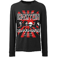 Led Zeppelin tričko dlouhý rukáv, Japanese Burst Black, pánské
