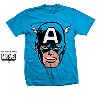 Captain America tričko, Big Head Blue, pánské