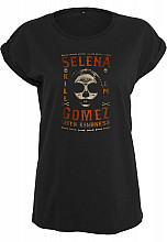 Selena Gomez tričko, Kill Em Skull Tee Girly Black, dámské