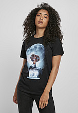 E.T. Mimozemšťan tričko, Face Girly Black, dámské