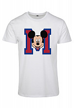 Mickey Mouse tričko, M Face White, pánské