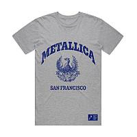 Metallica tričko, College Crest Grey, pánské