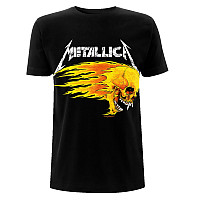 Metallica tričko, Flaming Skull Tour 94 Black, pánské
