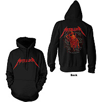 Metallica mikina, Skull Screaming Red BP Black, pánská