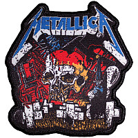 Metallica tkaná nažehlovačka PES 100 x 85 mm, Master Of Puppets Skull