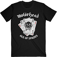 Motorhead tričko, Flat War Pig Aces Black, pánské