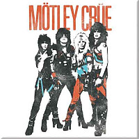 Motley Crue magnet na lednici 75mm x 75mm, Vintage World Tour