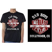 Motley Crue tričko, Bad Boys Shield Black, pánské
