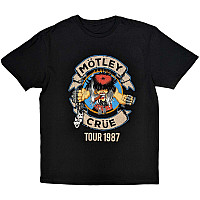 Motley Crue tričko, Girls Girls Girls Tour '87 Black, pánské