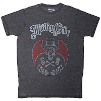 Motley Crue tričko, Skull Wings Wash Black, pánské