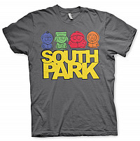 South Park tričko, Sketched Dark Grey, pánské