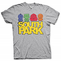South Park tričko, Sketched Heather Grey, pánské