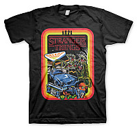 Stranger Things tričko, Retro Poster Black, pánské