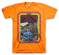 Stranger Things tričko, Retro Poster Orange, pánské
