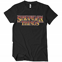Stranger Things tričko, Fire Logo Black, pánské