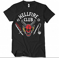 Stranger Things tričko, Hellfire Club Black, pánské