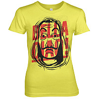 La Casa De Papel tričko, Masked Bella Ciao Girly Yellow, dámské