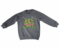 Želvy Ninja mikina, Distressed Group Sweatshirt Grey, dětská