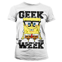 SpongeBob Squarepants tričko, Geek Of The Week Girly White, dámské
