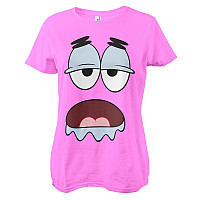 SpongeBob Squarepants tričko, Patrick Big Face Pink, dámské