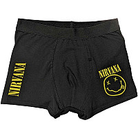 Nirvana boxerky CO+EA, Yellow Smile Black, pánské
