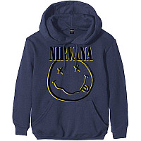 Nirvana mikina, Inverse Smiley Navy, pánská