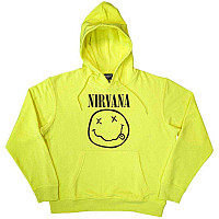 Nirvana mikina, Inverse Happy Face Neon Yellow, pánská