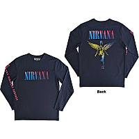 Nirvana tričko dlouhý rukáv, Angelic Gradient BP Navy Blue, pánské