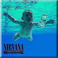 Nirvana magnet na lednici 75mm x 75mm, Nevermind