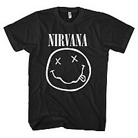 Nirvana tričko, White Smiley, pánské