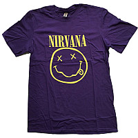 Nirvana tričko, Yellow Smiley Purple, pánské