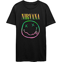 Nirvana tričko, Sorbet Ray Smiley Black, pánské