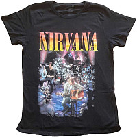 Nirvana tričko, Unplugged Photo Black, dámské