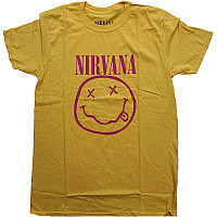 Nirvana tričko, Pink Smiley Yellow, pánské