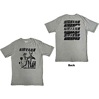 Nirvana tričko, Incesticide Stacked Logo BP Light Green, pánské