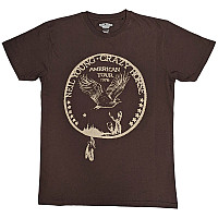 Neil Young tričko, Tour '76 Seal Brown, pánské