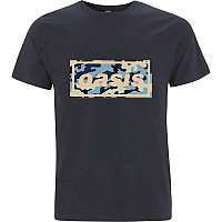 Oasis tričko, Camo Logo Navy Blue, pánské
