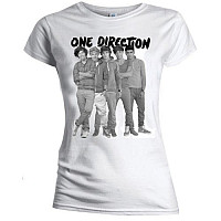 One Direction tričko, Group Standing Black & White, dámské
