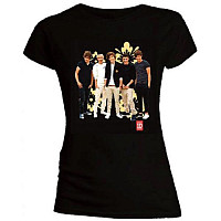 One Direction tričko, Flowers Skinny Black, dámské