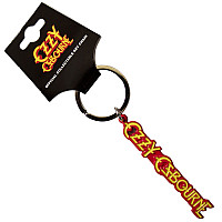 Ozzy Osbourne kovová klíčenka 65mm x 10mm, Logo Yellow Zinc