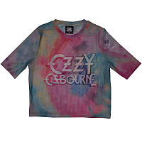 Ozzy Osbourne tričko Crop Top, Logo Mesh Light Blue, dámské