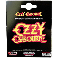 Ozzy Osbourne kovový odznak 45 x 27 mm, Stacked Logo Zinc
