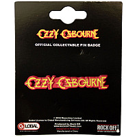Ozzy Osbourne kovový odznak 45 x 7 mm, Logo Zinc Yellow