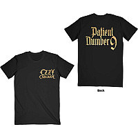 Ozzy Osbourne tričko, Patient No. 9 Gold Logo BP Black, pánské