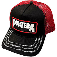 Pantera kšiltovka, B&W Patch CO+Mesh Black & Red, unisex