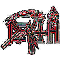 Death odznak 55 x 40 mm, Human Logo Red