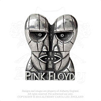Pink Floyd kovový odznak 42x35x22 mm, Division Bell Heads