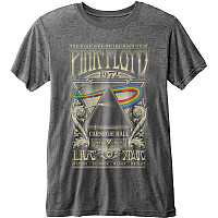 Pink Floyd tričko, Carnegie Hall Poster Charcoal Burnout, pánské