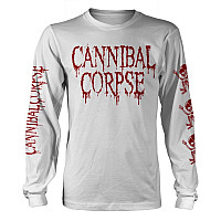 Cannibal Corpse tričko dlouhý rukáv, Butchered At Birth White, pánské
